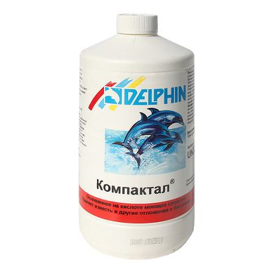 Жидкость для очистки поверхностей бассейна Delphin "Компактал" 1 л
