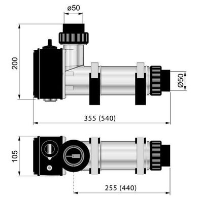 Электронагреватель Pahlen с реле протока и термостатом 3 кВт (пластиковый корпус)