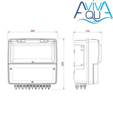 Панель управления дозацией Aquaviva K800 Kontrol pH-Rx-Cl-t°