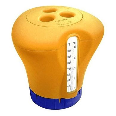 Дозатор-термометр Kokido K619BU (табл. 75 мм) оранжевый с термометром