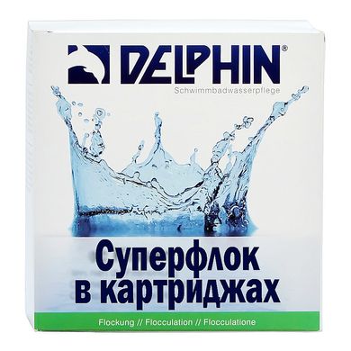 Средство для устранения мутности воды в картушах Delphin 1 кг (флокулянт)