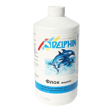 Жидкость для устранения мутности воды Delphin 1 л (флокулянт)