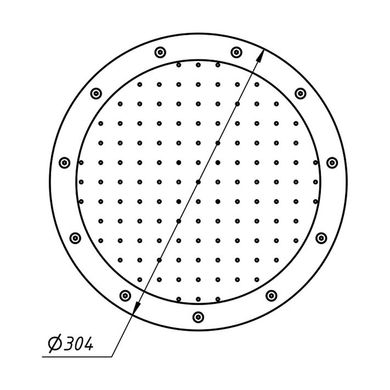 Плато AquaViva аэромассажное круглое (R300) 2" с кольцом